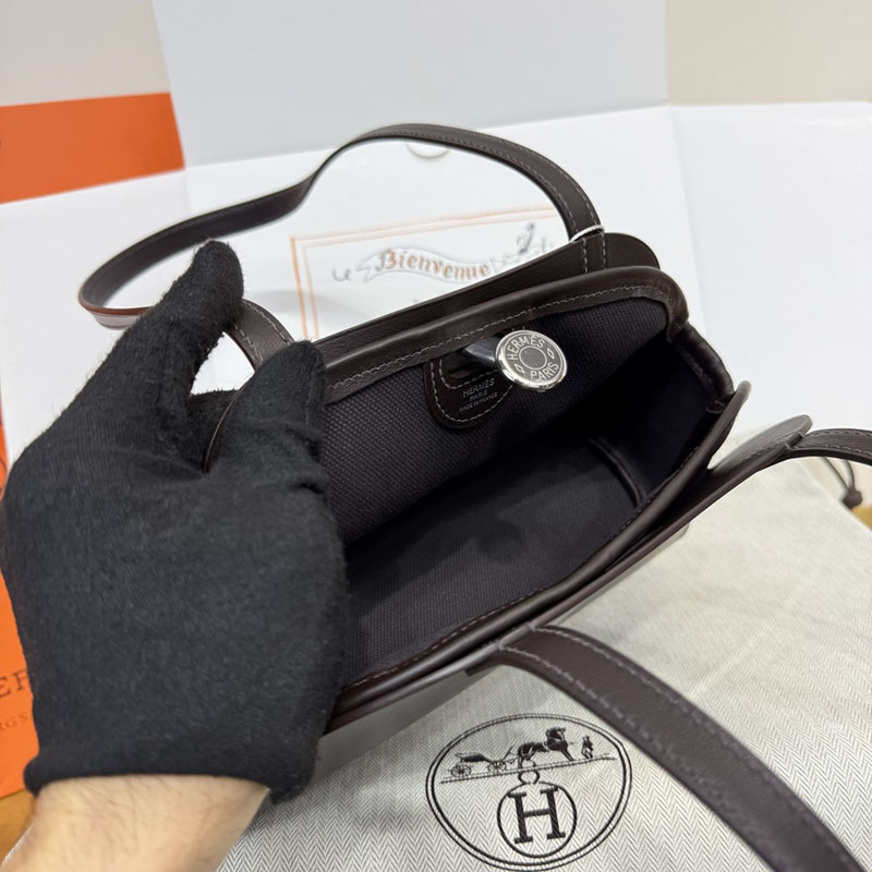 エルメス トートバッグ HERMES タブリエ・セリエ エベンヌ スウィフト シルバー金具 H086583CK46 エルメス 斜 めがけ 新作 - 画像 (7)