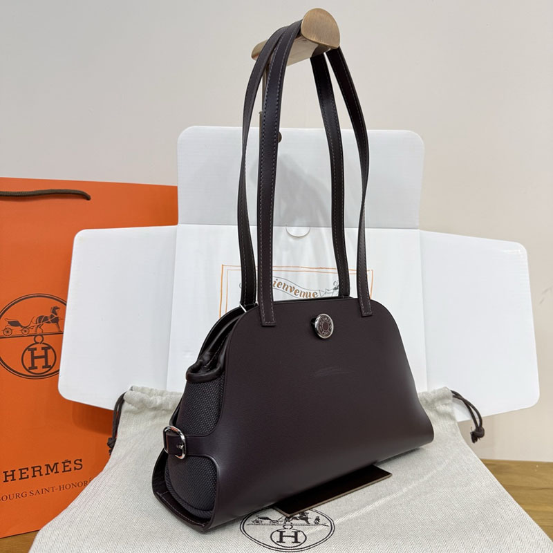 エルメス トートバッグ HERMES タブリエ・セリエ エベンヌ スウィフト シルバー金具 H086583CK46 エルメス 斜 めがけ 新作 - 画像 (15)