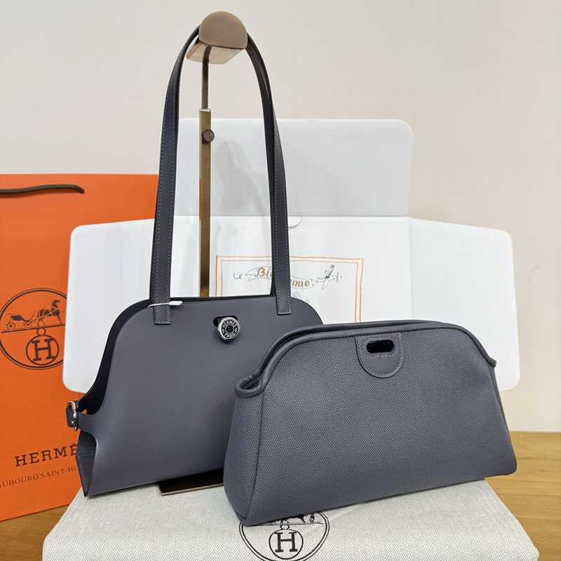 エルメス トートバッグ HERMES タブリエ・セリエ アルドワーズ スウィフト シルバー金具 H086583CK85 エルメス トートバッグ ショルダー - 画像 (4)