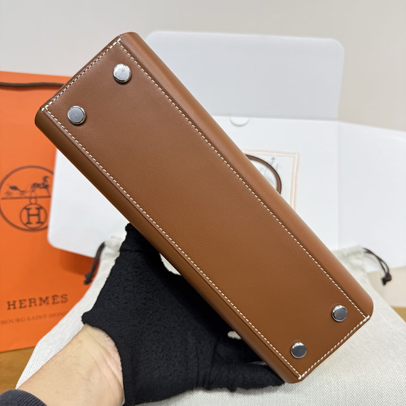 エルメス トートバッグ HERMES タブリエ・セリエ ゴールド スウィフト シルバー金具 H086583CK37 エルメス トートバッグ 革 - 画像 (15)