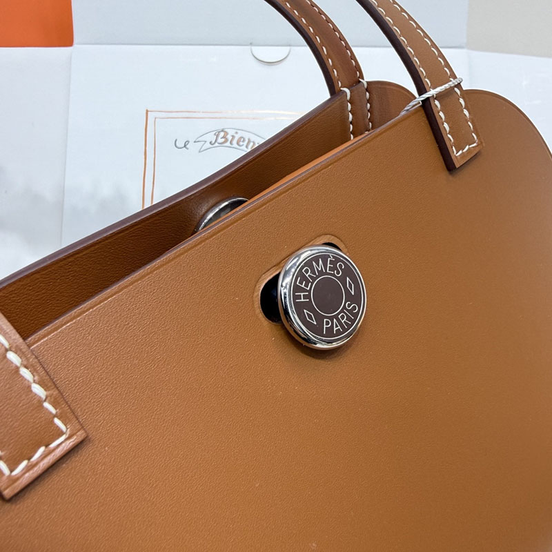 エルメス トートバッグ HERMES タブリエ・セリエ ゴールド スウィフト シルバー金具 H086583CK37 エルメス トートバッグ 革 - 画像 (13)