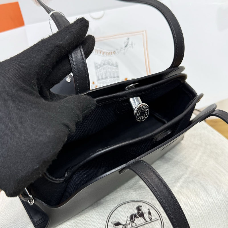 エルメス トートバッグ HERMES タブリエ・セリエ 黒 ブラック スウィフト シルバー金具 H086583CK89 エルメス トートバッグ 新品 価格 - 画像 (8)