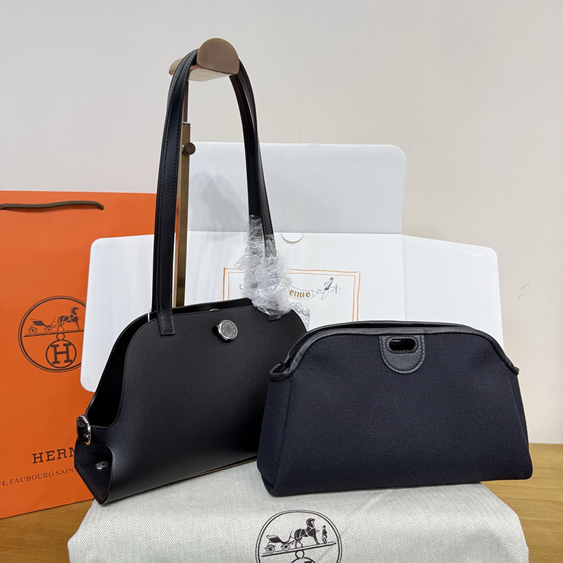 エルメス トートバッグ HERMES タブリエ・セリエ 黒 ブラック スウィフト シルバー金具 H086583CK89 エルメス トートバッグ 新品 価格 - 画像 (2)