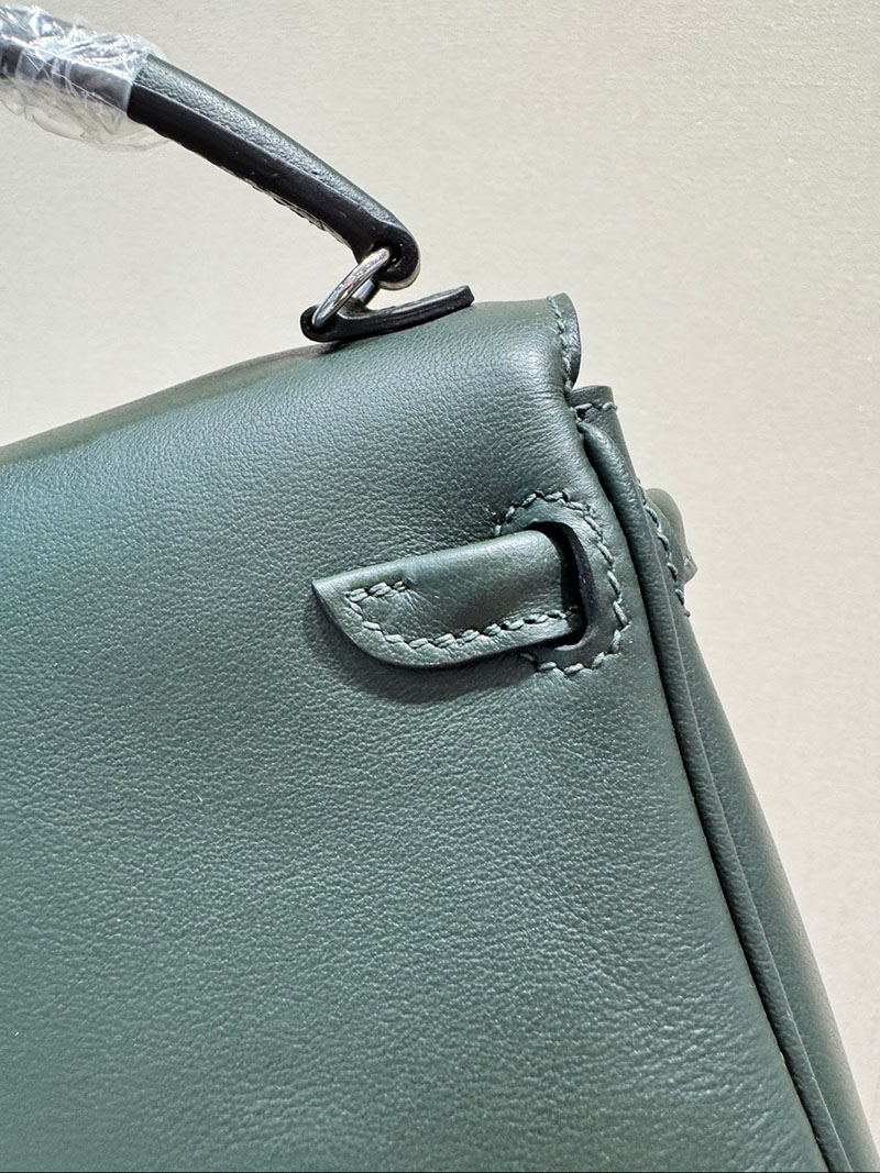 エルメス ケリードールの通販 HERMES ケリードール ブラック/ホワイト スイフト シルバー金具 H085023CKAA エルメス ケリードール 定価 - 画像 (6)