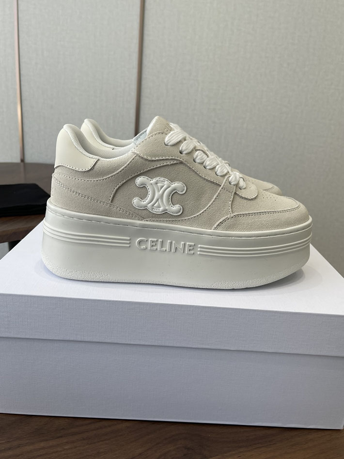 セリーヌ 靴 CELINE レディース ブロックウェッジ スニーカー 2026年春夏 新作 ホワイト 2630756 セリーヌ スニーカー レディース 人気 - 画像 (2)