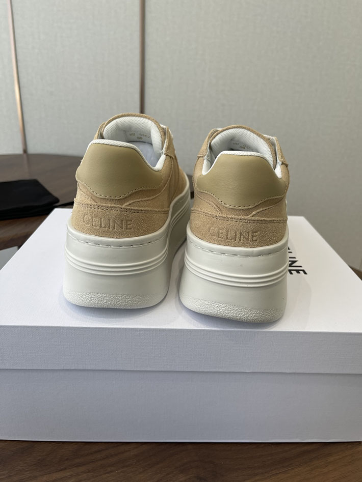 セリーヌ 靴 CELINE レディース ブロックウェッジ スニーカー 2026年春夏 新作 ブラウン 2630757 セリーヌ 厚底 スニーカー レディース - 画像 (5)