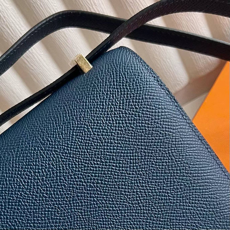 エルメス コンスタンスの通販 HERMES コンスタンス3 ミニ ディープブルー ヴォーエプソン ゴールド金具 H056341CCS4 コンスタンス ミニ 入手困難 - 画像 (7)