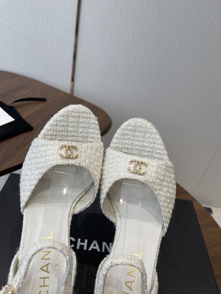最高級シャネルスーパーコピー CHANEL 2026年春夏 新作 115mmヒール サンダル 厚底 ホワイト 2630770 レディース シャネル サンダル - 画像 (7)