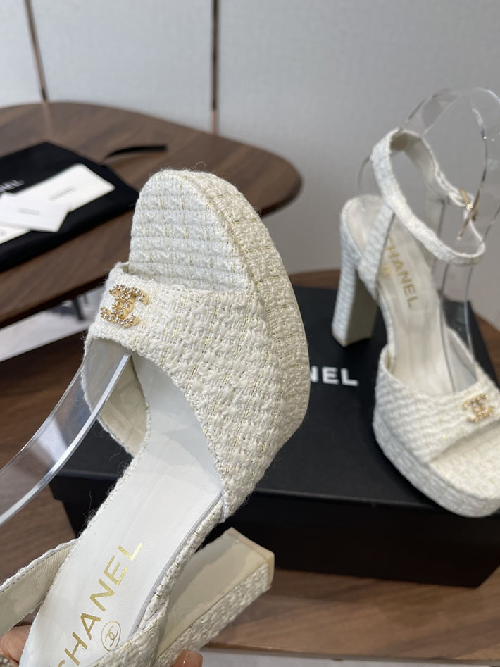 最高級シャネルスーパーコピー CHANEL 2026年春夏 新作 115mmヒール サンダル 厚底 ホワイト 2630770 レディース シャネル サンダル - 画像 (6)