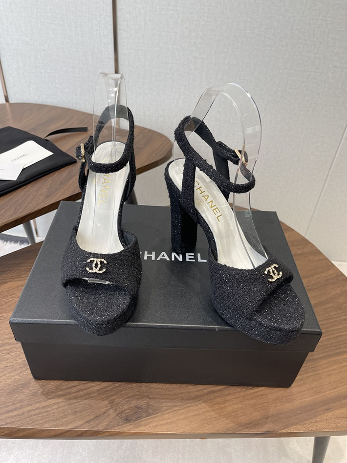 最高級シャネルスーパーコピー CHANEL 2026年春夏 新作 115mmヒール サンダル 厚底 ブラック 2630771 シャネル サンダル 安い - 画像 (9)