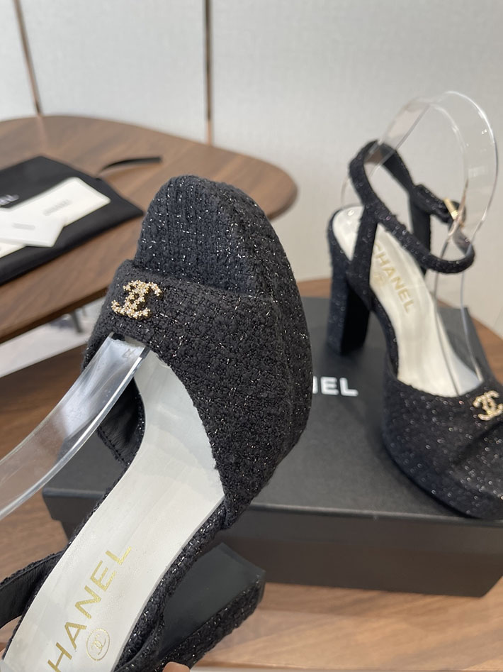 最高級シャネルスーパーコピー CHANEL 2026年春夏 新作 115mmヒール サンダル 厚底 ブラック 2630771 シャネル サンダル 安い - 画像 (6)