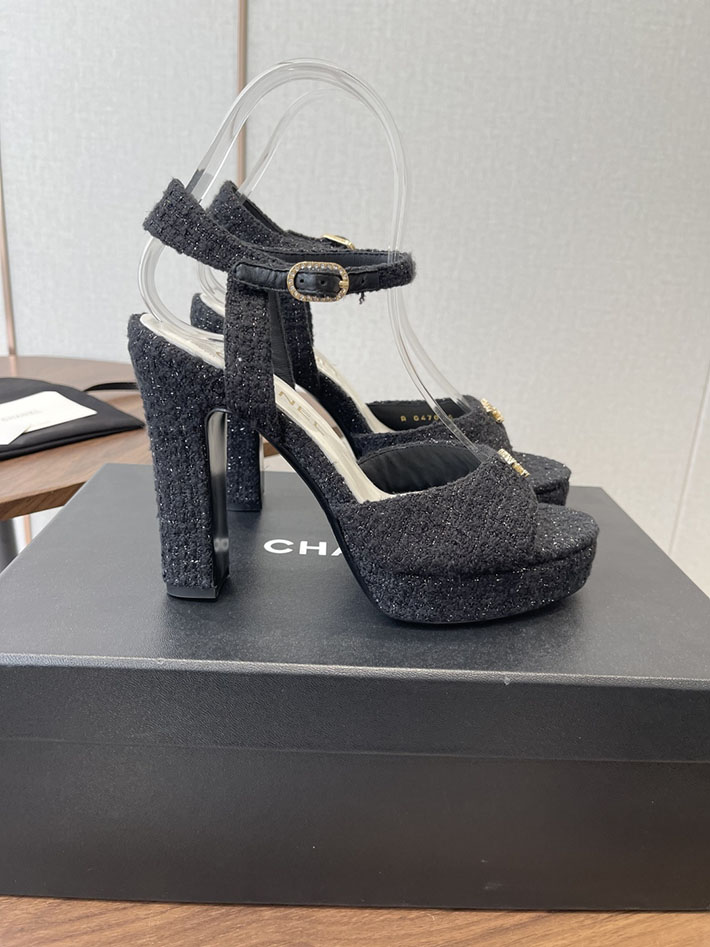 最高級シャネルスーパーコピー CHANEL 2026年春夏 新作 115mmヒール サンダル 厚底 ブラック 2630771 シャネル サンダル 安い - 画像 (2)
