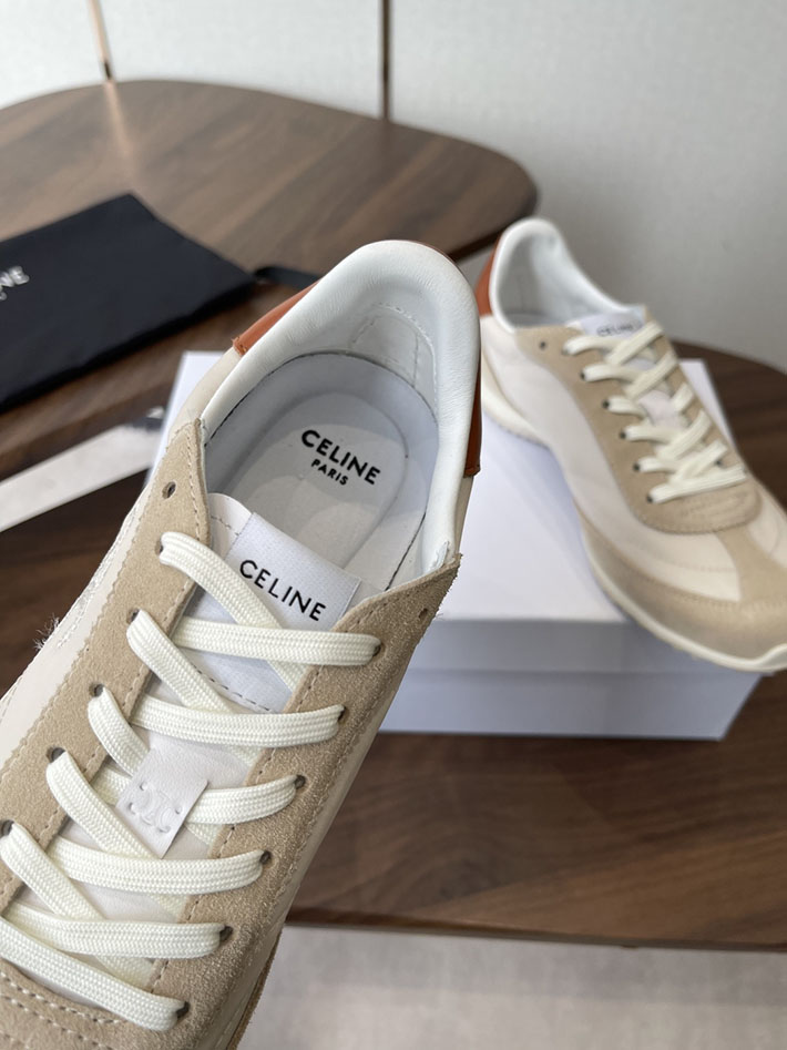 最高級セリーヌスーパーコピー CELINE スニーカー RACER Low Top Sneaker レーサー ロートップ ベージュ 2630772 レディース セリーヌ スニーカー - 画像 (6)