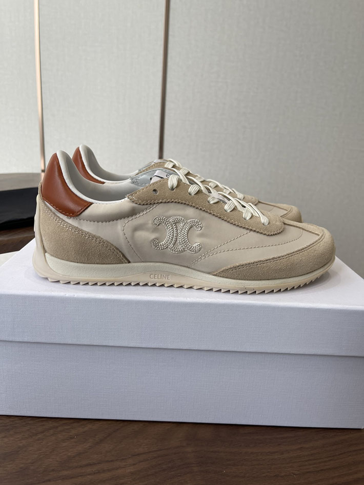 最高級セリーヌスーパーコピー CELINE スニーカー RACER Low Top Sneaker レーサー ロートップ ベージュ 2630772 レディース セリーヌ スニーカー - 画像 (2)