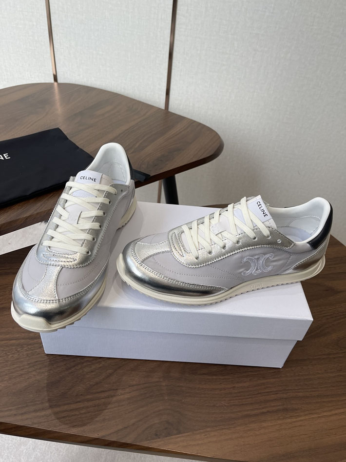 最高級セリーヌスーパーコピー CELINE スニーカー RACER Low Top Sneaker レーサー ロートップ シルバー 2630773 セリーヌ スニーカー アウトレット - 画像 (9)