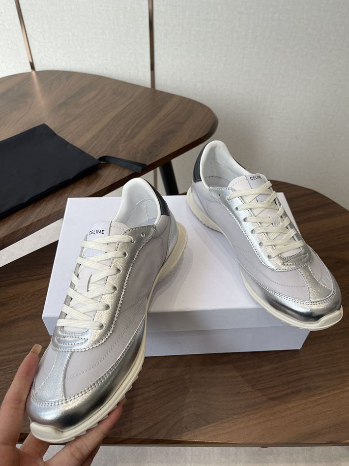 最高級セリーヌスーパーコピー CELINE スニーカー RACER Low Top Sneaker レーサー ロートップ シルバー 2630773 セリーヌ スニーカー アウトレット - 画像 (8)