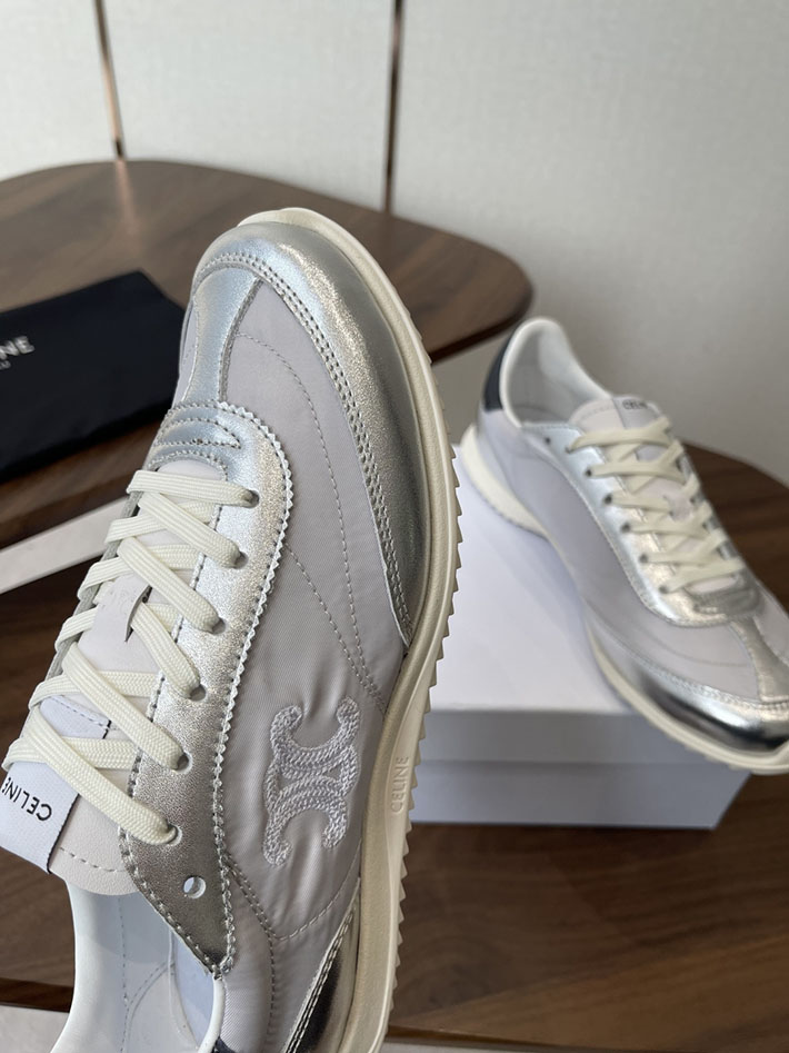 最高級セリーヌスーパーコピー CELINE スニーカー RACER Low Top Sneaker レーサー ロートップ シルバー 2630773 セリーヌ スニーカー アウトレット - 画像 (6)