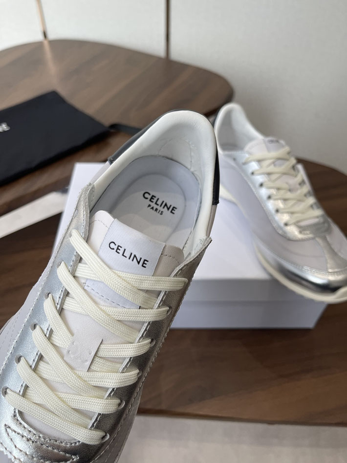 最高級セリーヌスーパーコピー CELINE スニーカー RACER Low Top Sneaker レーサー ロートップ シルバー 2630773 セリーヌ スニーカー アウトレット - 画像 (5)