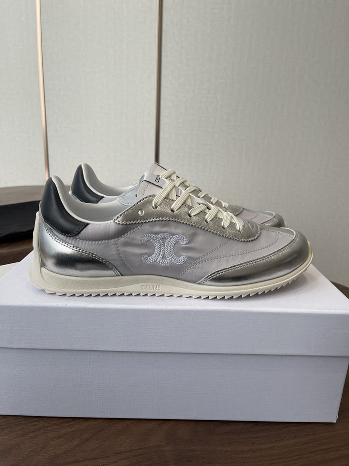 最高級セリーヌスーパーコピー CELINE スニーカー RACER Low Top Sneaker レーサー ロートップ シルバー 2630773 セリーヌ スニーカー アウトレット - 画像 (2)