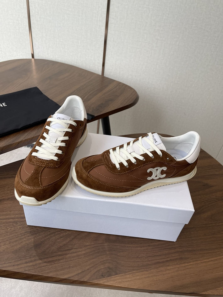 最高級セリーヌスーパーコピー CELINE スニーカー RACER Low Top Sneaker レーサー ロートップ ブラウン 2630777 セリーヌ 靴 安い - 画像 (9)