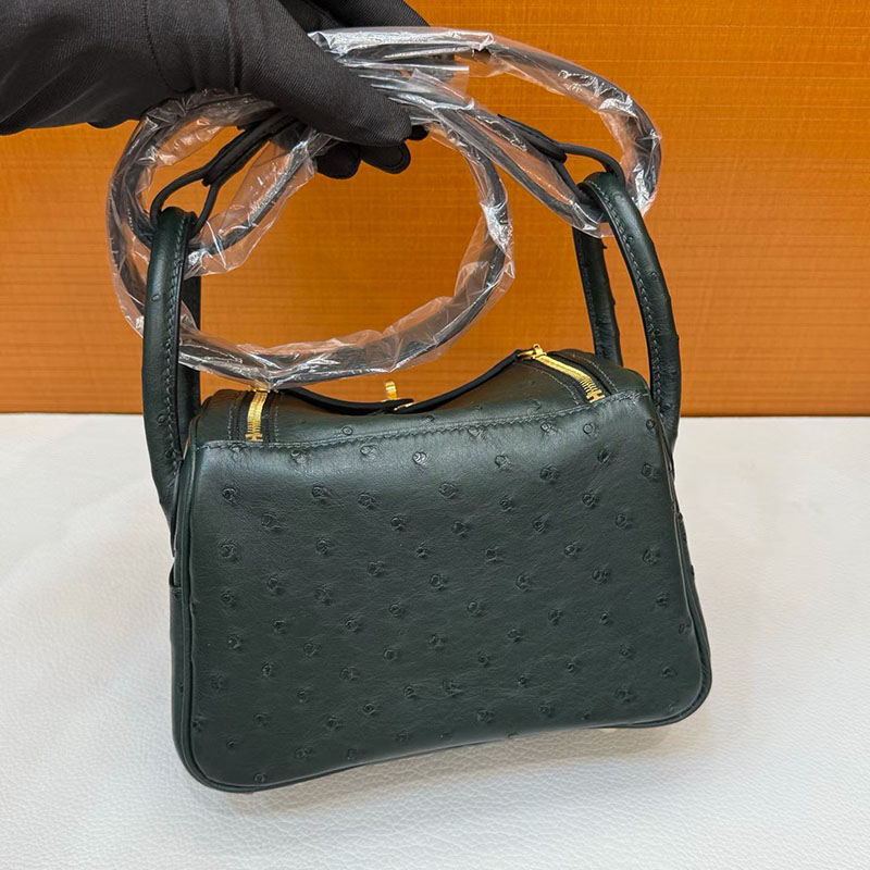 エルメス リンディミニの通販 HERMES ミニリンディ ヴェールシプレ オーストリッチ ゴールド金具 H079087CC6O エルメス バッグ 定価 - 画像 (7)