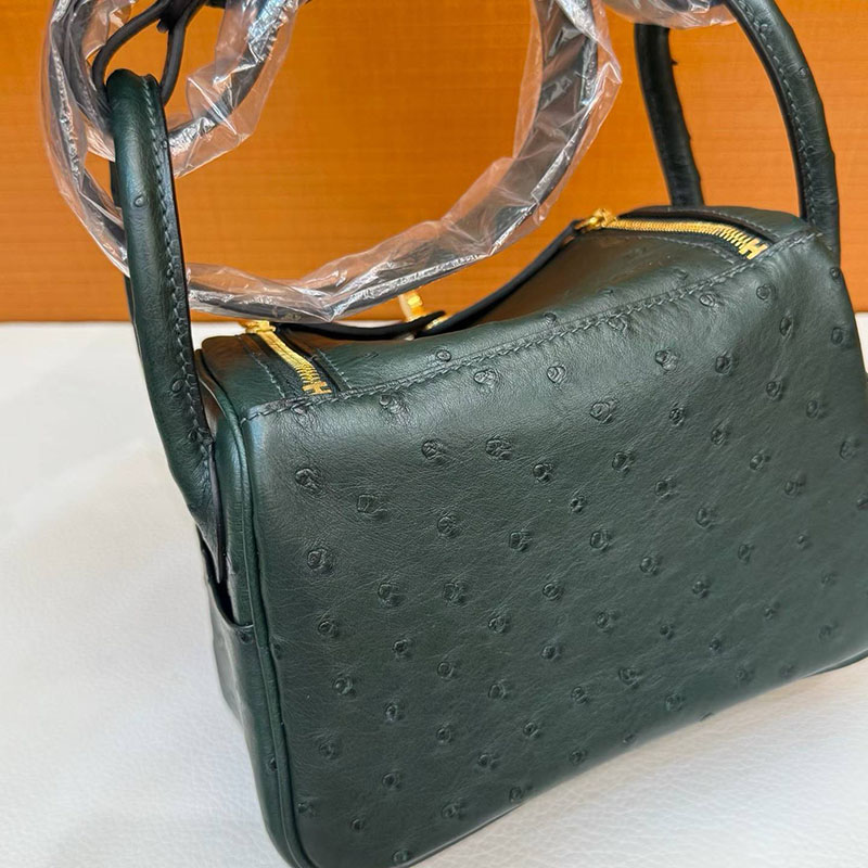 エルメス リンディミニの通販 HERMES ミニリンディ ヴェールシプレ オーストリッチ ゴールド金具 H079087CC6O エルメス バッグ 定価 - 画像 (6)