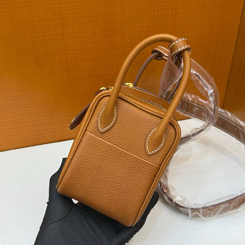 エルメス リンディミニの通販 HERMES ミニリンディ フォーブ バレニア ゴールド金具 H079086CKAD エルメス バッグ 安い順 - 画像 (7)