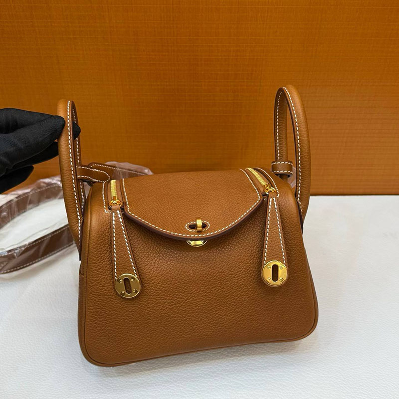 エルメス リンディミニの通販 HERMES ミニリンディ フォーブ バレニア ゴールド金具 H079086CKAD エルメス バッグ 安い順 - 画像 (5)