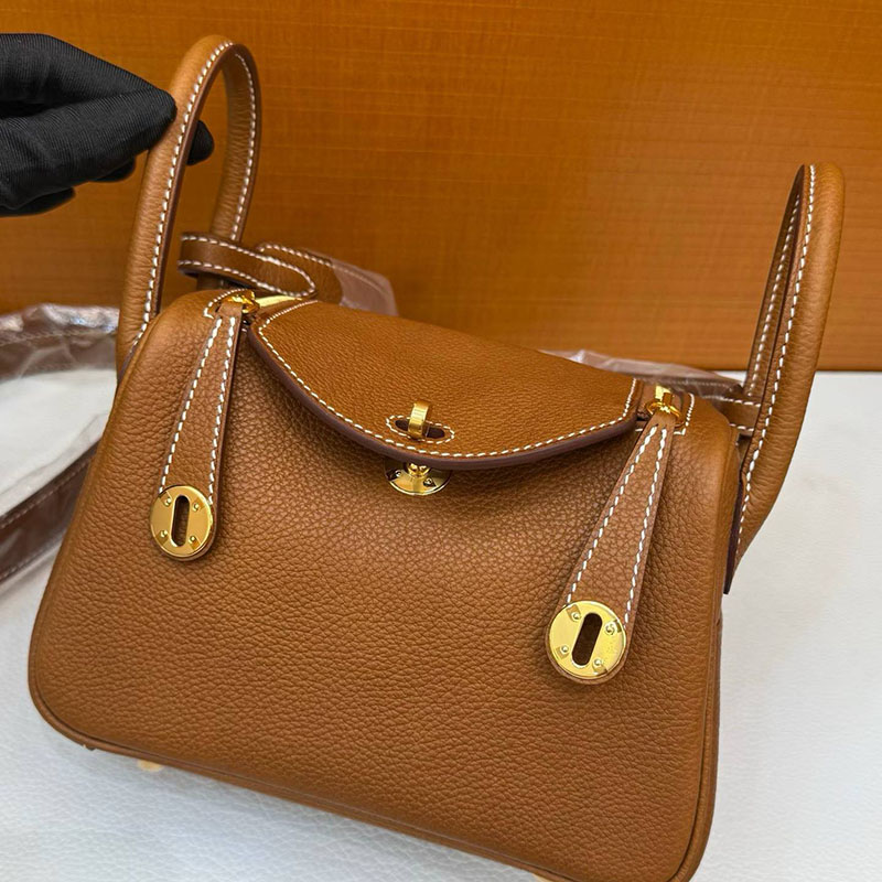 エルメス リンディミニの通販 HERMES ミニリンディ フォーブ バレニア ゴールド金具 H079086CKAD エルメス バッグ 安い順 - 画像 (2)