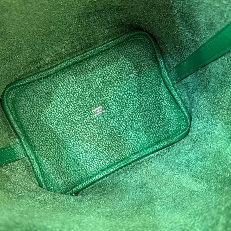 HERMES ピコタンロック 18 PM ヴェールヴェルティゴ/ミコノス トリヨンクレマンス/スイフト シルバー金具 H056289CKAA エルメス バッグ ピコタン定価 - 画像 (3)