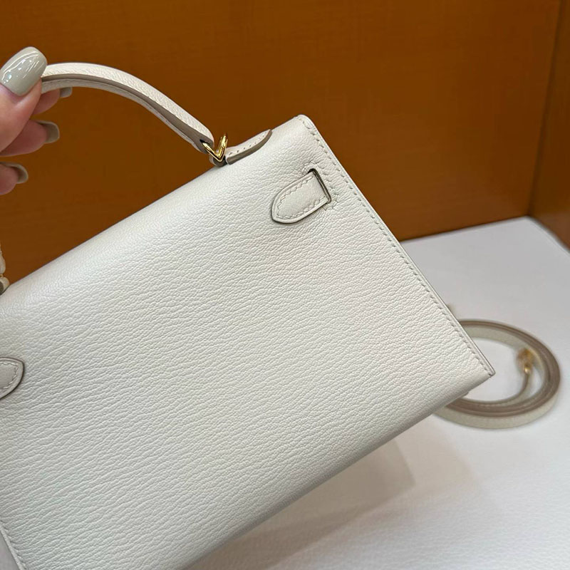 エルメス ケリーミニ2の通販 HERMES ケリーミニ2 外縫い マッシュルーム シェブルミゾル ゴールド金具 H073628CC0T エルメス ミニ ショルダー - 画像 (7)