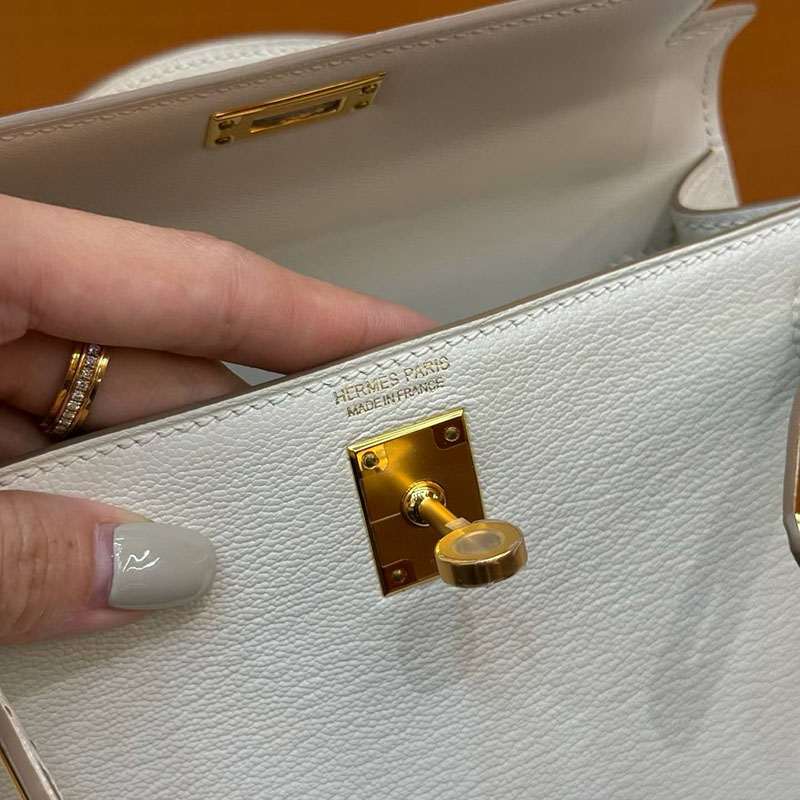 エルメス ケリーミニ2の通販 HERMES ケリーミニ2 外縫い マッシュルーム シェブルミゾル ゴールド金具 H073628CC0T エルメス ミニ ショルダー - 画像 (4)