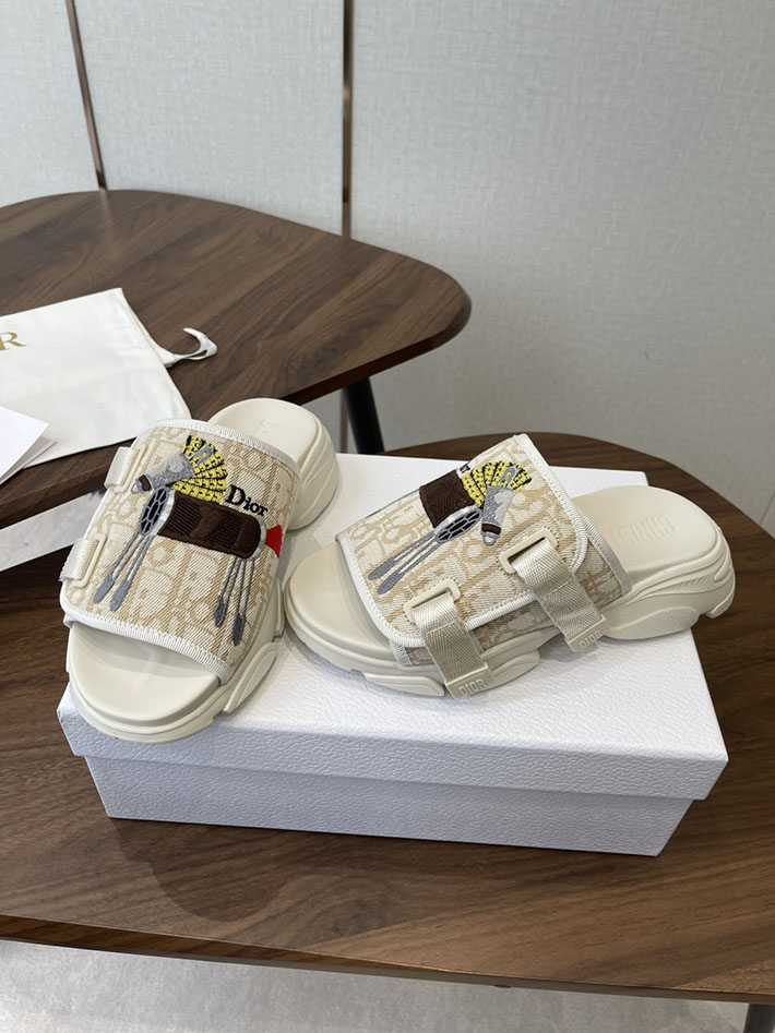 最高級ディオールスーパーコピー Dior 2026年春夏 新作 サンダル レディース 厚底5cm シューズ 2630786 ディオール サンダル 厚底 - 画像 (2)