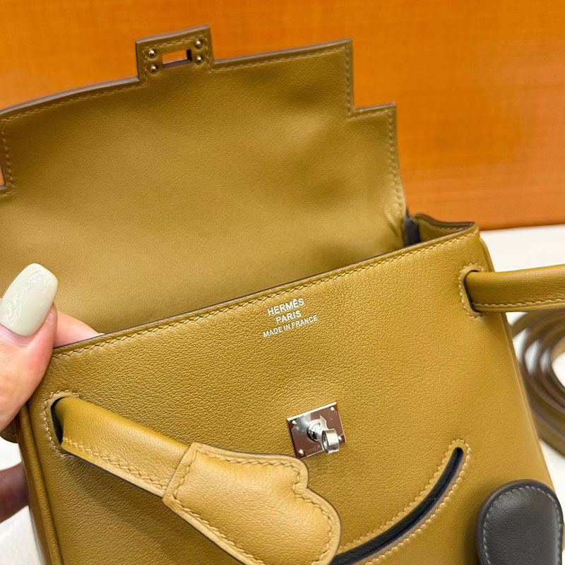 エルメス ケリードールの通販 HERMES ケリードール デュンヌ スイフト シルバー金具 H085023CK2D エルメス ケリードール バッグ - 画像 (3)