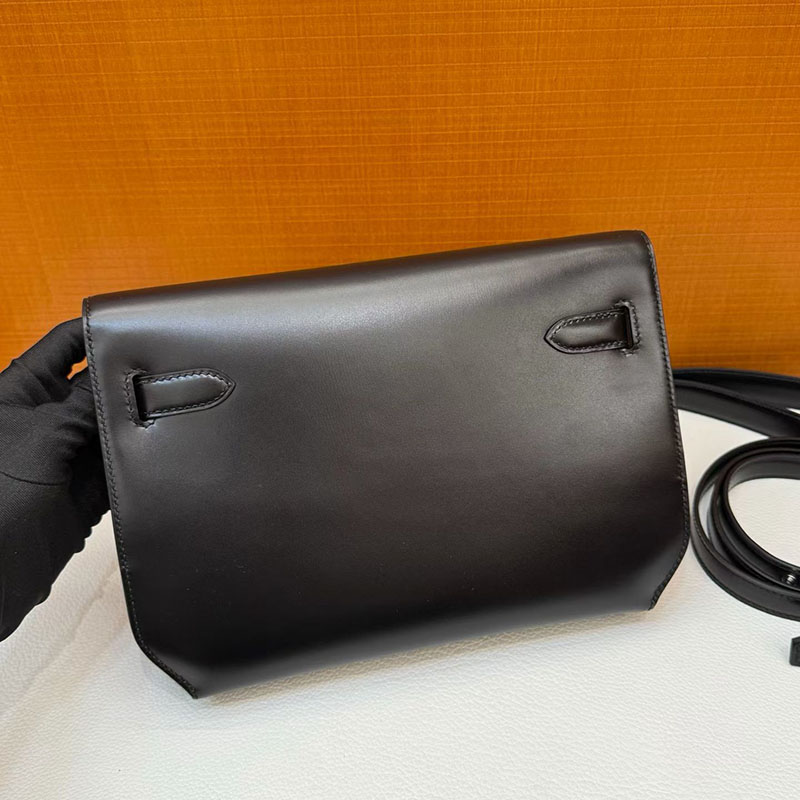 エルメス ケリーデペッシュの通販 HERMES ケリーデペッシュ25 黒 ブラック ボックスカーフ シルバー金具 H082312CK89 ケリーデペッシュ25 定価 - 画像 (9)