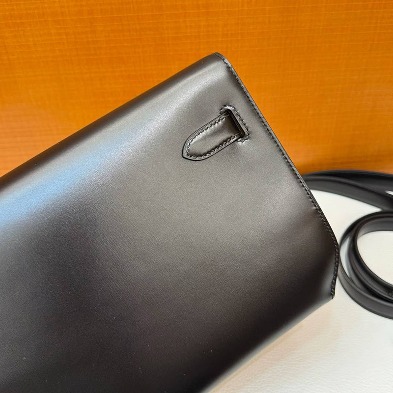 エルメス ケリーデペッシュの通販 HERMES ケリーデペッシュ25 黒 ブラック ボックスカーフ シルバー金具 H082312CK89 ケリーデペッシュ25 定価 - 画像 (7)
