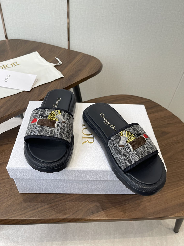 最高級ディオールスーパーコピー Dior ラバ・ドウェイ ミュール サンダル レディース 厚底 シューズ 2630792 ディオール サンダル 厚底 - 画像 (9)