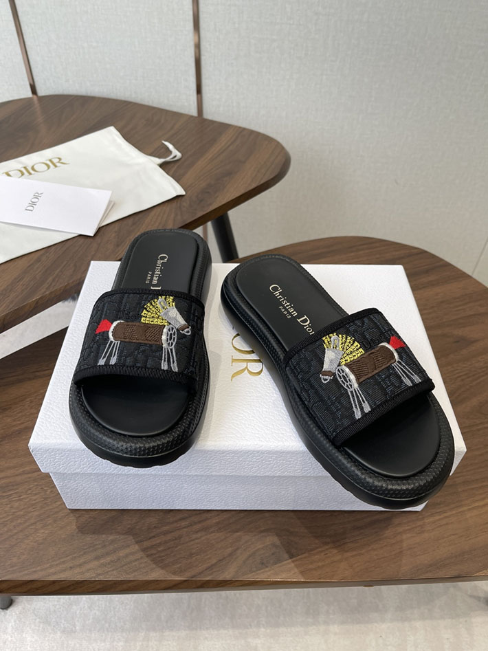 最高級ディオールスーパーコピー Dior ラバ・ドウェイ ミュール サンダル レディース 厚底 シューズ 2630794 ディオール サンダル レディース - 画像 (9)