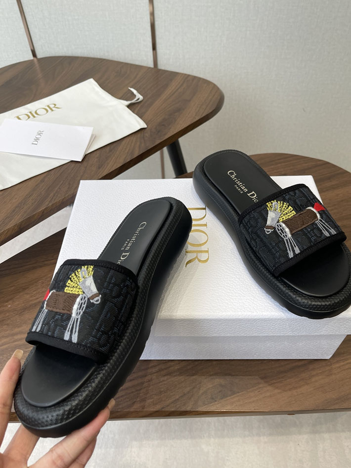 最高級ディオールスーパーコピー Dior ラバ・ドウェイ ミュール サンダル レディース 厚底 シューズ 2630794 ディオール サンダル レディース - 画像 (8)