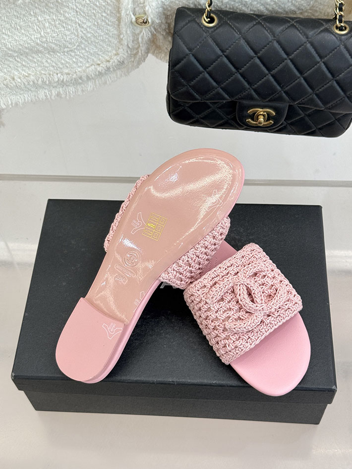 最高級シャネルスーパーコピー CHANEL 2026年春夏 新作 サンダル クロシェ ミュール ピンク 2630795 シャネル サンダル ピンク - 画像 (4)