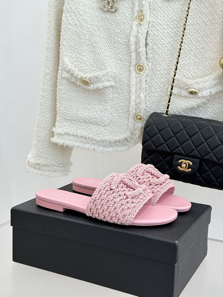 最高級シャネルスーパーコピー CHANEL 2026年春夏 新作 サンダル クロシェ ミュール ピンク 2630795 シャネル サンダル ピンク - 画像 (2)