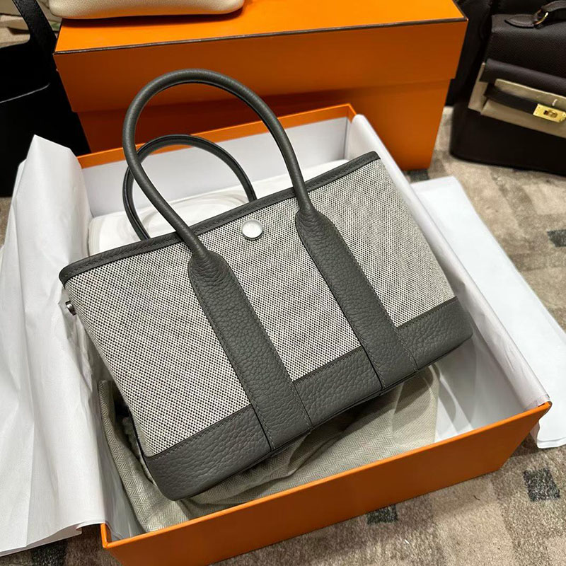 エルメスバッグの通販 HERMES ネオ・ガーデン 23 グリメイヤー ネゴンダ/トワルアッシュ シルバー金具 H084532CK0L エルメス ネオガーデン 23 定価 - 画像 (5)