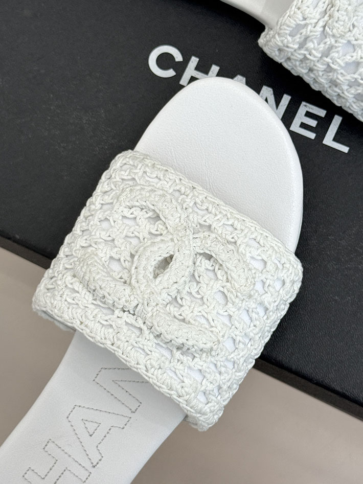 最高級シャネルスーパーコピー CHANEL 2026年春夏 新作 サンダル クロシェ ミュール ホワイト 2630798 シャネル サンダル 白 - 画像 (5)
