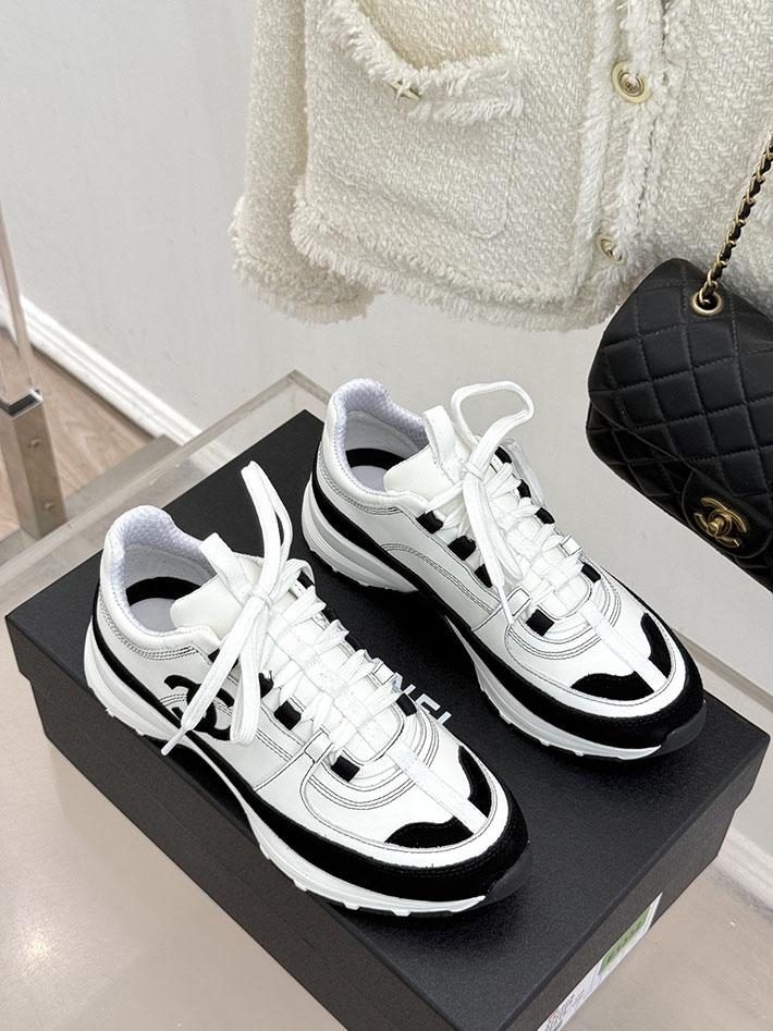 レディース 最高級シャネルスーパーコピー CHANEL 2026年春夏 スニーカー ホワイト ブラック G47276-B24506-UA462 シャネル スニーカー 白 - 画像 (9)