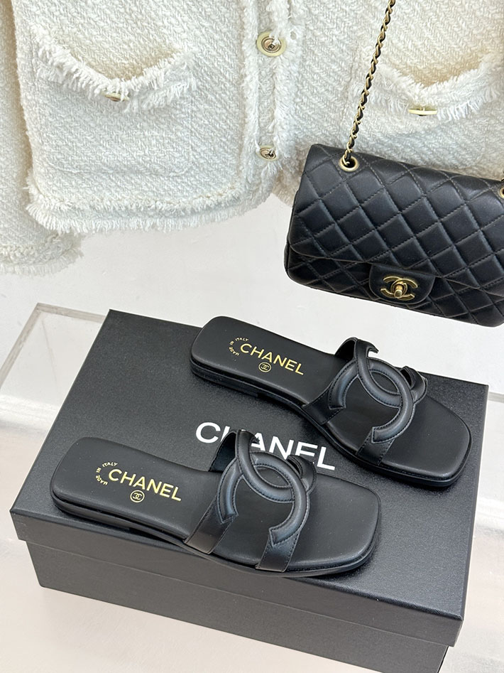 最高級シャネルスーパーコピー CHANEL 2026年春夏 新作 サンダル ラムスキン カーフスキン ブラック 2630805 シャネル サンダル 公式 - 画像 (9)