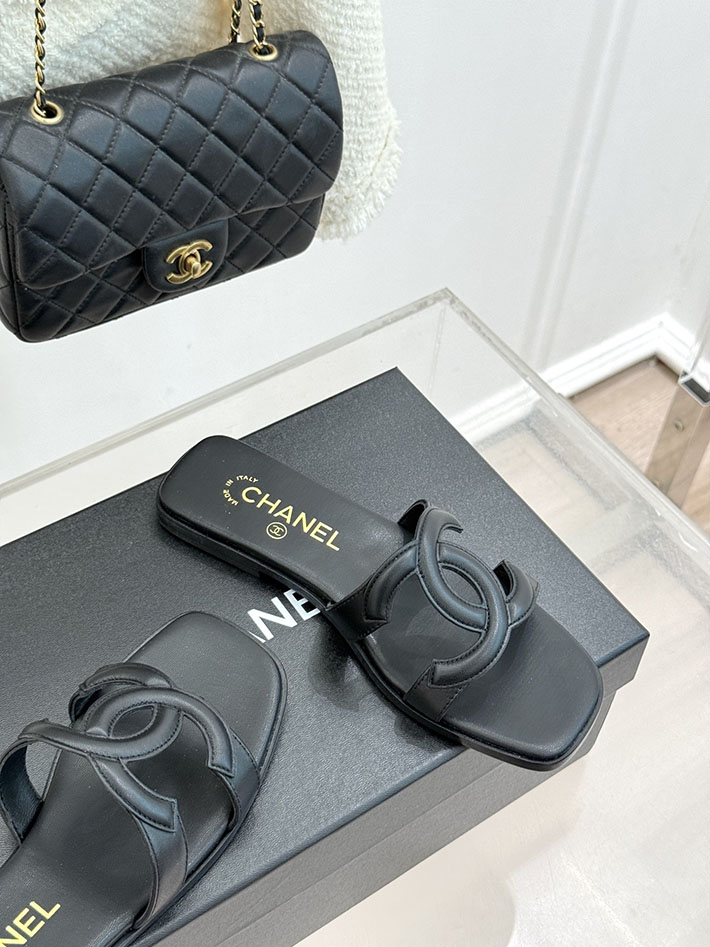 最高級シャネルスーパーコピー CHANEL 2026年春夏 新作 サンダル ラムスキン カーフスキン ブラック 2630805 シャネル サンダル 公式 - 画像 (7)