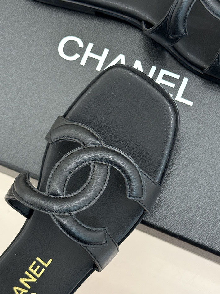 最高級シャネルスーパーコピー CHANEL 2026年春夏 新作 サンダル ラムスキン カーフスキン ブラック 2630805 シャネル サンダル 公式 - 画像 (5)