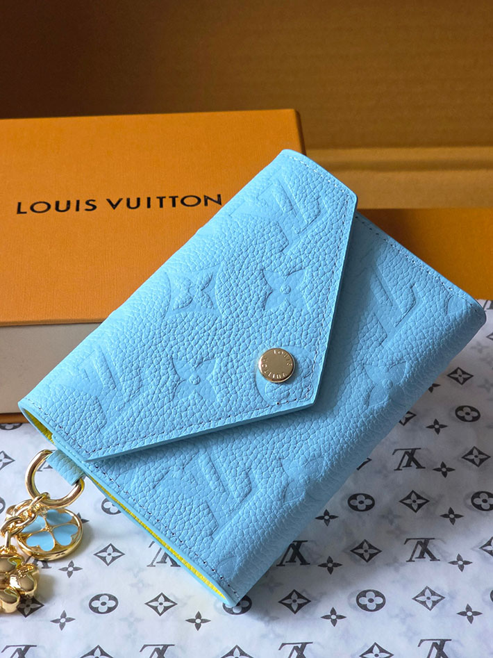 最高級ルイヴィトンスーパーコピー Louis Vuitton 財布 ポルトフォイユ・ヴィクトリーヌ スカイブルー M28293 ルイヴィトン 財布 レディース 新作 - 画像 (10)