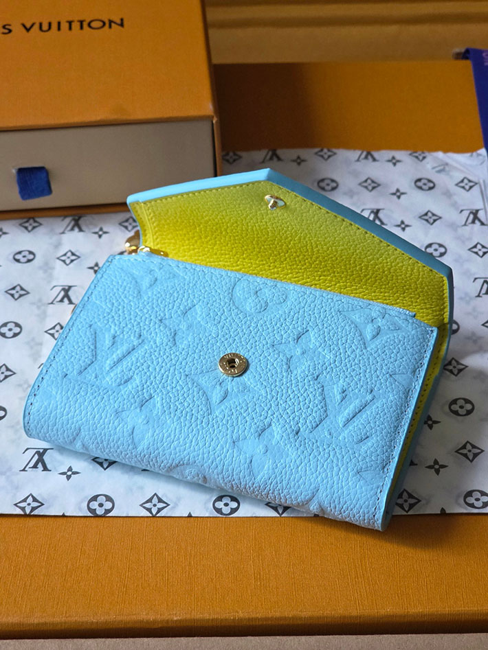 最高級ルイヴィトンスーパーコピー Louis Vuitton 財布 ポルトフォイユ・ヴィクトリーヌ スカイブルー M28293 ルイヴィトン 財布 レディース 新作 - 画像 (7)