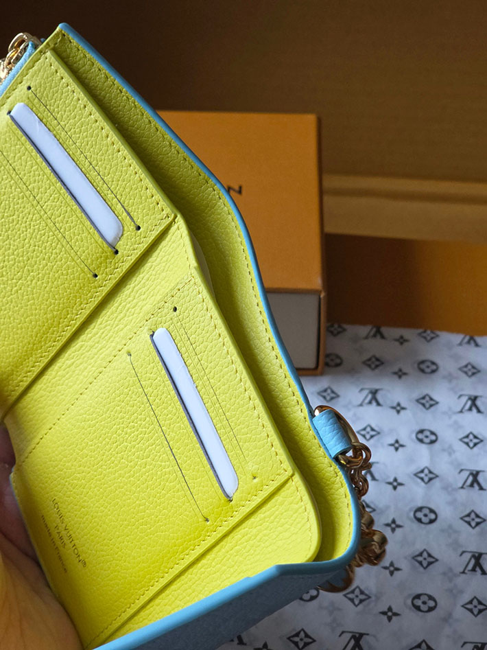 最高級ルイヴィトンスーパーコピー Louis Vuitton 財布 ポルトフォイユ・ヴィクトリーヌ スカイブルー M28293 ルイヴィトン 財布 レディース 新作 - 画像 (4)